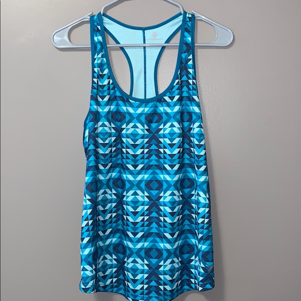 Old Navy active semi-fitted blue tank top Sz Sm